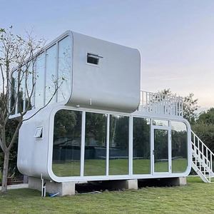 Casa Prefabricada Modular de 20 pies/40 pies, Cabaña Móvil Tipo Apple, Oficina, Hotel, Dormitorio, Tienda, Gimnasio, de Acero, Moderna, Ecológica y de Lujo - Product Image 1
