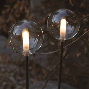 Chemin extérieur ou clôture imperméable coloré boule de verre ballon à bulles G4 led lumière pour jardin mur porche décoratif - Product Image 3