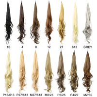 U-part Clip-in Postiche en fibre haute température Fluffy Natural Looking Long Straight One Piece Extension pour les femmes