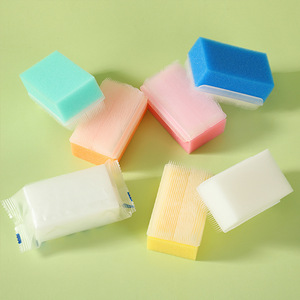 MUNKCARE แปรงฟองน้ำอาบน้ำเด็ก 8x5x3.5 ซม. แปรงนวดพลาสติกสำหรับการฝึกประสาทสัมผัสของทารก - Product Image 1