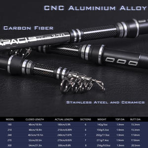 <span class=keywords><strong>Ensemble</strong></span> de <span class=keywords><strong>canne</strong></span> à pêche et moulinet professionnel personnalisé de 1.8M-3M - Product Image 2