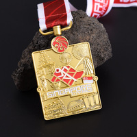 Médaille personnalisée de tournoi de baseball et softball en alliage de zinc, émail en relief 3D, championnat national, récompense sportive ajourée pour ligue sportive