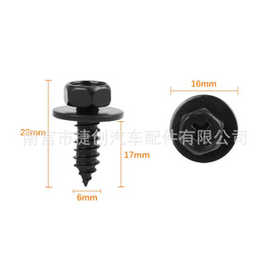 Hex Head Tapping Screws 6x17 Mm Steel Right Hand Thread For Toyota Lexus Fender Bumper <b>Fasteners</b> - Product Image 4