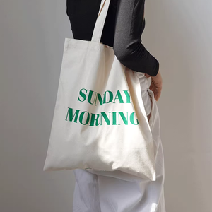 Bolsa de Mano de Lona de Algodón Puro de Alta Densidad, 34x39.5cm, Sin Blanquear, con Estampado de Puntos Naturales, para Uso Casual de Fin de Semana - Product Image 4