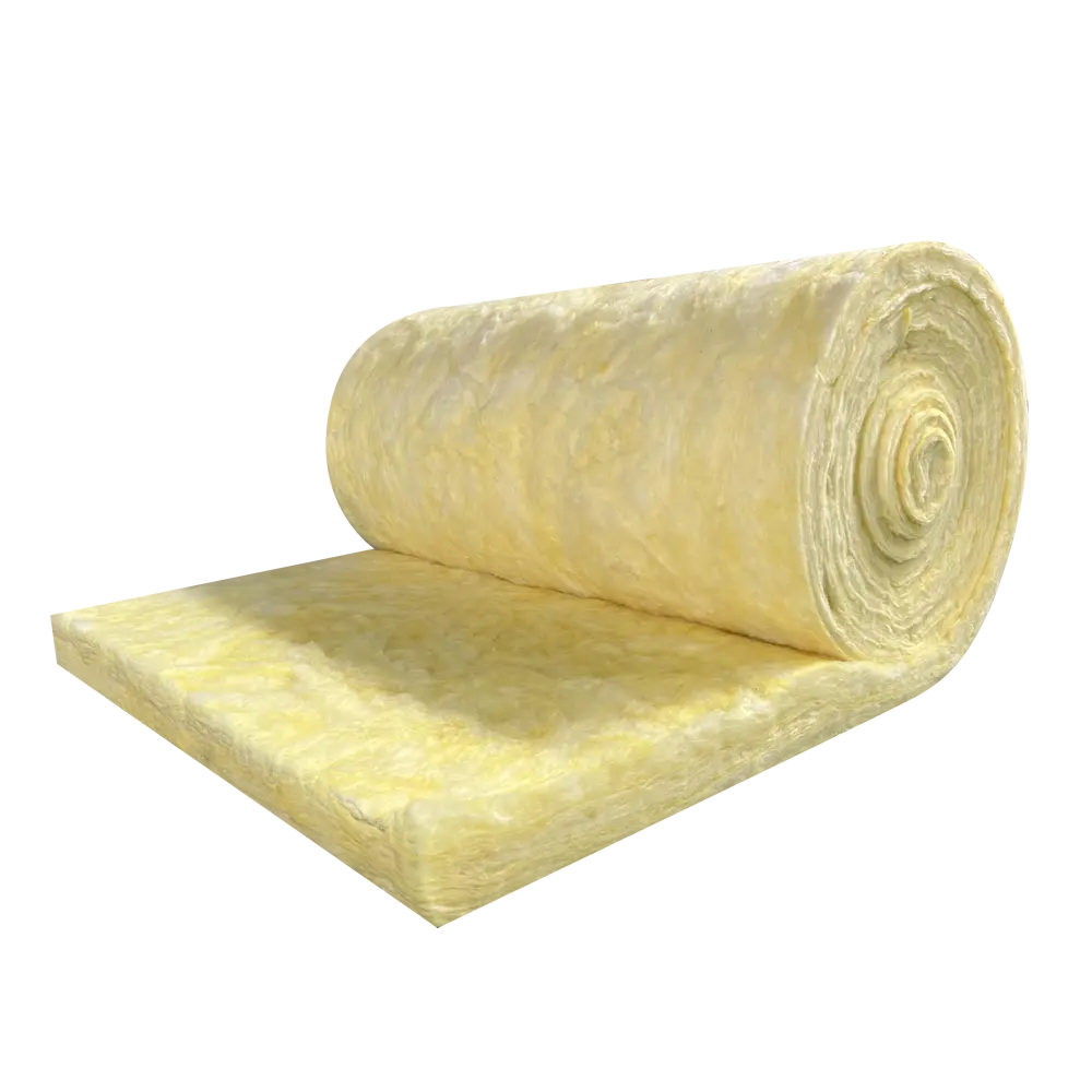 Chile Market Free Sample Fireproof Plain Fiber Glass Isolation Materials Glass Wool Rolls para construção de isolamento térmico