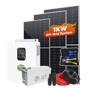 가정용 1kw 3.2kw 태양 에너지 시스템 단결정 태양 전지판 벽 장착 시스템