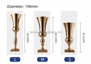 欧洲婚礼用品金铁艺术花架仿真婚礼装饰花瓶摆件耐用金属道路指南 - Product Image 5