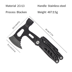 Toptan 13-in-1 kamp balta çekiç çok amaçlı şişe açacağı tornavida DIY ateş başlatıcı düdük pense aracı - Product Image 6