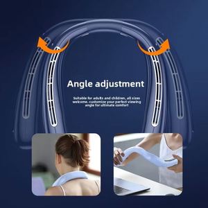 High Quality Factory Wholesale Portable Neck Personal <b>Mini</b> Rechargeable <b>Fan</b> for Summer Outdoor Use - Product Image 3