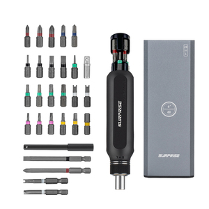 28 in 1 Household <b>Ratchet</b> Tool with Aluminum Alloy Shell <b>Mini</b> Screwdriver <b>Set</b> Plastic Steel Handle DIY Repair Tool Kit in Box - Product Image 2