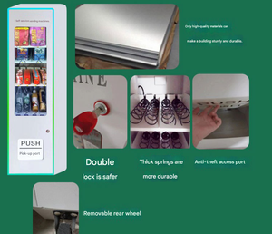 <span class=keywords><strong>Distributeur</strong></span> automatique <span class=keywords><strong>de</strong></span> snacks et <span class=keywords><strong>de</strong></span> boissons avec écran LED, acceptant les pièces et les billets, pour canettes, bouteilles, boissons et snacks, personnalisable pour les lieux - Product Image 4