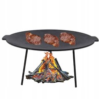 ODM/OEM Vente en gros 18 "Plaque de cuisson ronde pour trépied en fer Plaque chauffante en fonte pour feu de camp