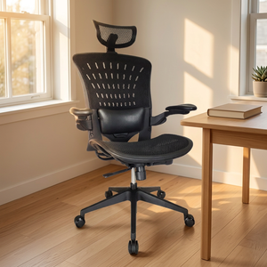 Classic Luxury Modern Executive Ergonomic Full Mesh Fabric Swivel Office <b>Chair</b> with Adjustable Armrest for General Staff - Product Image 1
