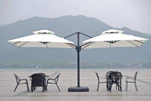 Lampes solaires LED de luxe à double auvent, étanches et légères, pour café en plein air, salon, hôpital - Product Image 2