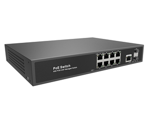 Switch PoE géré L2+ avec 8 ports 1000M + 2 ports SFP Uplink 1000M, SNMP, QoS, VLAN et LAN 10G, montable en rack de bureau, 6KV - Product Image 2