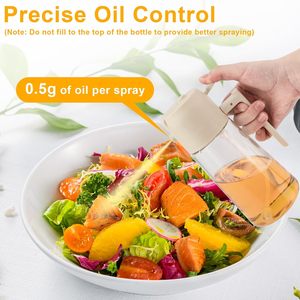 Dispensador y Rociador de Aceite de Vidrio Multifuncional 2 en 1, Ecológico, con Rociado de Gran Angular, Operación con una Sola Mano, Utensilio de Cocina - Product Image 6