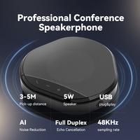 Caméra de visioconférence Anywi 360 degrés avec suivi automatique IA, vidéo 1080P, haut-parleur et microphone USB (Plug and Play)