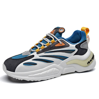 Chaussures de course à lacets pour hommes, nouvelles chaussures de sport tissées à la mouche, chaussures de marée décontractées bon marché, vente en gros, 2023