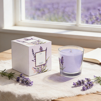 Boîtes d'emballage de bougies parfumées en carton recyclable avec logo personnalisé, boîte cadeau de luxe, papier couché, avec gaufrage pour bougies