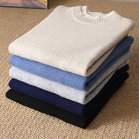 Pull en laine 100% pour homme, col rond, tricoté, OEM & ODM, fournisseur de vêtements en laine de Mongolie intérieure, hauts en laine personnalisés