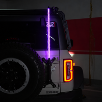 Antenne spirale LED RGB à changement de couleur pour UTV, ATV, RZR, SXS, camion, accessoires tout-terrain