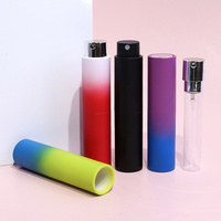 Mini flacon vaporisateur de parfum de 10 ml, format voyage, rechargeable, avec bouchon à vis, pour cosmétiques en déplacement