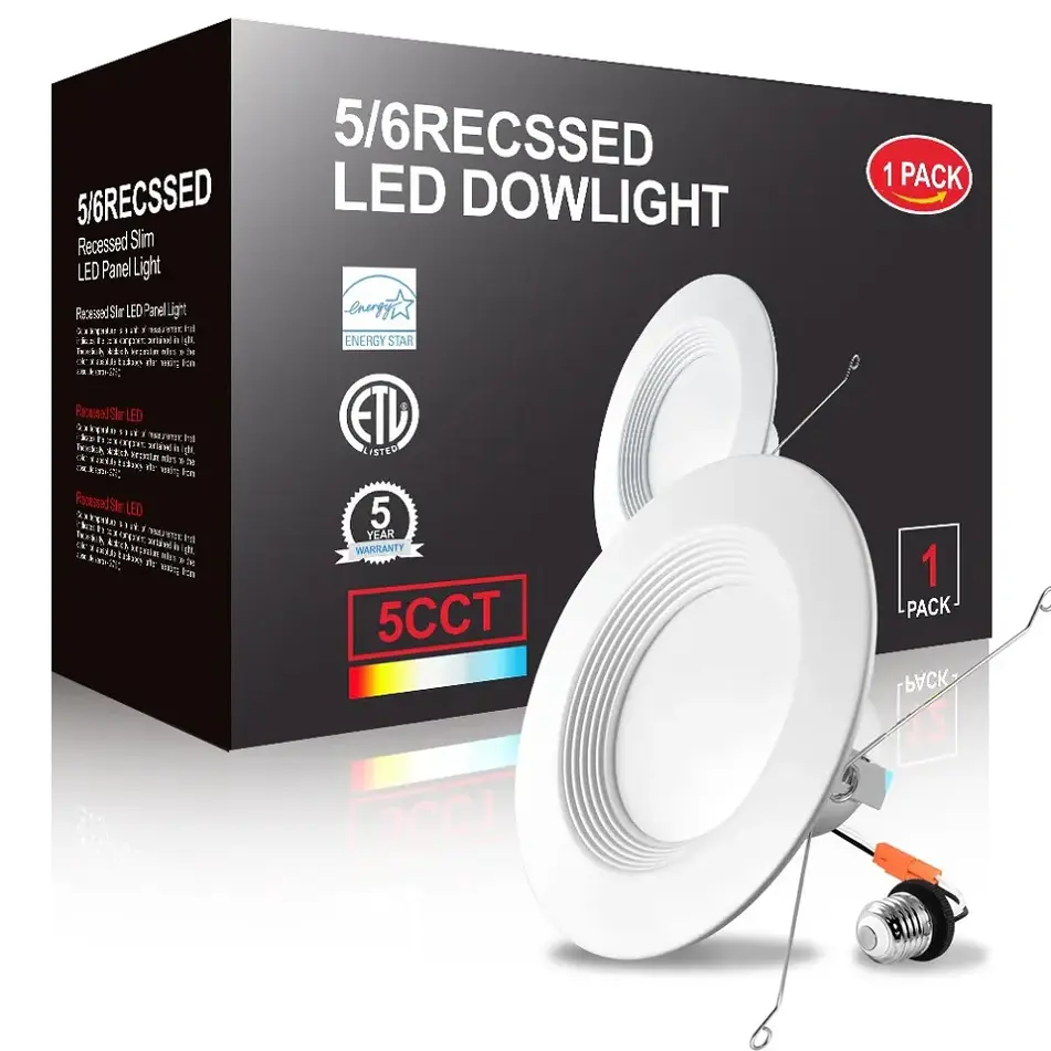 Оптовая продажа, индивидуальный Etl 12 Вт светодиодный потолочный прожектор, модернизированные светодиодные потолочные светильники, светодиодные светильники в баночке, встраиваемый круглый светодиодный потолочный светильник