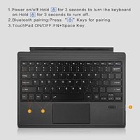 Nouveau clavier intelligent RGB multifonctionnel avec pavé tactile 12,3 pouces sans fil USB Type-C pour Surface Pro 5/3/4/6/7 Magic Keyboard