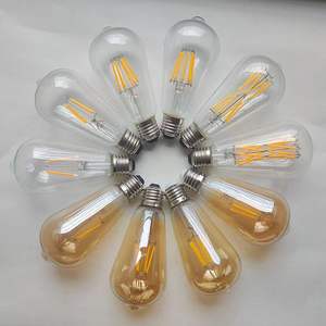 Lámpara de Filamento de Fábrica AC220-240V 8W 640lm E27/B22 Dorada/Transparente, Lámpara Edison Retro de Vidrio, Luz Ambiental para Festivales - Product Image 3