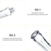 Flacon de parfum en verre transparent de 25 ml, best-seller, avec diffuseur, fermeture éclair gratuite, forme colorée et surface sérigraphiée avec valve