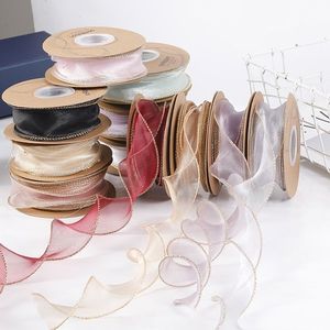 Ruban en satin de polyester ondulé en gros d'usine, fil en queue de poisson, organza bouclé pour la décoration de gâteaux, boîtes cadeaux et nœuds faits à la main - Product Image 2