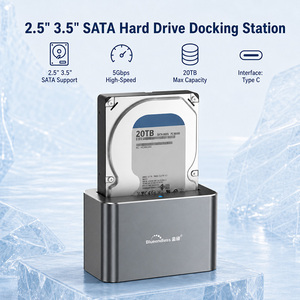 SSD <span class=keywords><strong>HDD</strong></span> Gehäuse Festplatten-<span class=keywords><strong>Dockingstation</strong></span> USB-C (Type-C) für 2,5 und 3,5 Zoll SATA <span class=keywords><strong>HDD</strong></span>/SSD - Product Image 1