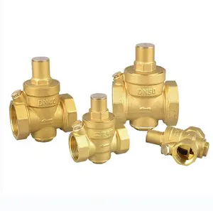 Brass Pressure Reducing Valve Thickened Pressure Gauge Copper Valve For Tap Water Pressure Reducing And Stabilizing Valve