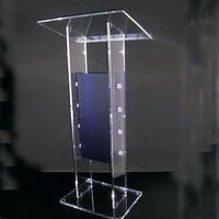 Podio de Lucita transparente, podiums y pulpitos de Iglesia acrílicos, con soporte para libros, venta al por mayor