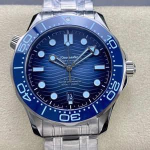 Reloj Mecánico de Lujo de Súper Calidad, Resistente al Agua, 42 mm, Movimiento VS Factory 8800, Bisel de Cerámica Azul, Esfera Azul, 300 m - Product Image 1