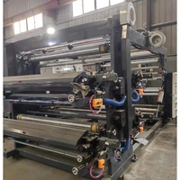 Machine d'impression flexographique à rouleaux de sacs en tissu non tissé PP quatre couleurs, machine d'impression flexo 2 4 6 couleurs non tissée