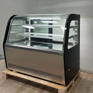 Bàn nhỏ bánh trưng bày và món tráng miệng tủ trưng bày tủ lạnh thủy tinh để làm mát kem - Product Image 3