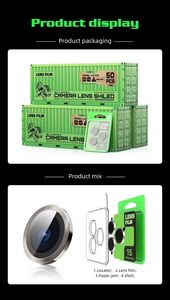 La más nueva cubierta de la película protectora del teléfono celular de la pantalla de la película de cristal de la Lente de la Cámara 3D para <span class=keywords><strong>iPhone</strong></span> 16 Plus 16 Pro Max 15 14 13 Pro - Product Image 5