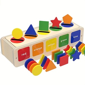 Wooden Children's Color and <b>Shape</b> Classification Learning Box Exercise Precision Hands-on Brain Stimulating Cognitive Puzzle <b>Toy</b> - Product Image 6