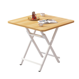 Table à manger pliante pour l'extérieur, portable, pique-nique, camping, salle de <span class=keywords><strong>location</strong></span> domestique, table pliante carrée simple et 4 chaises - Product Image 6