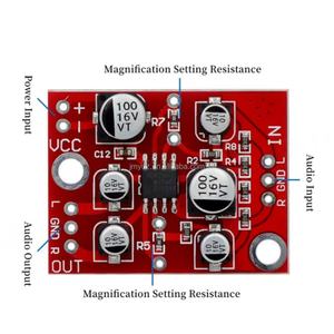 AD828/TDA1308 บอร์ดปรีแอมป์โอปแอมป์,โมดูลขยายเสียง, แหล่งจ่ายไฟเดี่ยว 5V-15V - Product Image 6