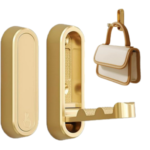 Hợp kim kẽm gấp Hidden Hanger Hook cho treo Áo choàng tắm quần áo trong phòng tắm văn phòng bếp <span class=keywords><strong>Coat</strong></span> <span class=keywords><strong>Hooks</strong></span> chủ cho khăn - Product Image 1