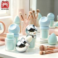 Tube d'huile à lèvres transparent portable, impression personnalisée du logo WK, mini flacon vide pour gloss à lèvres avec couvercle en forme de cœur, porte-clés, emballage cosmétique
