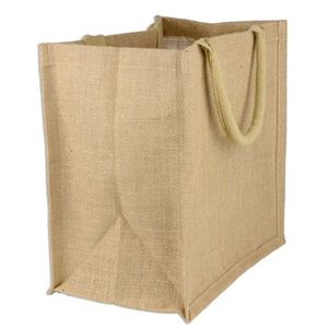 Sacs en toile de jute miniatures promotionnels pour cadeaux de mariage avec poche en plastique transparente - Product Image 4