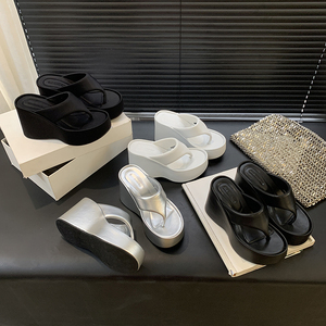 XSD mùa hè HOT GIRL Dép 10cm Muffin dày dưới nêm <span class=keywords><strong>Flip</strong></span>-flops dép của phụ nữ - Product Image 2