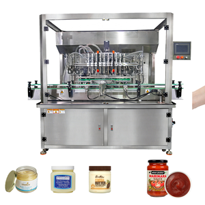 Machine de remplissage à piston linéaire à 10 têtes, équipement automatique de remplissage de <span class=keywords><strong>vaseline</strong></span> pour liquides à haute viscosité - Product Image 1