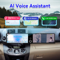 Autoradio Android 14 double écran 12,3 pouces ZWNAV pour Toyota RAV4 2006-2012 avec GPS, DSP, Carplay, écran de voiture, stéréo vidéo, Carplay