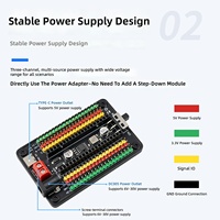Papan Ekspansi STM32F103C8T6 dengan Driver Motor TB6612 + Breakout Bluetooth UART/IIC untuk Pengembangan Mobil Pintar