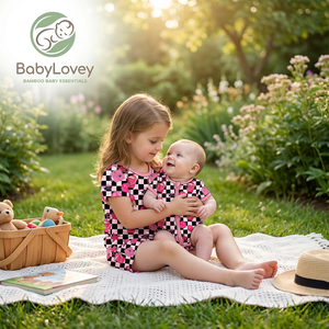 Babylovey OEM ODM, ensemble de pyjamas assortis pour filles, logo personnalisé, couleur douce, viscose de bambou, imprimé floral et <span class=keywords><strong>dessin</strong></span> animé - Product Image 3