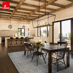 Poutres en <span class=keywords><strong>bois</strong></span> <span class=keywords><strong>imitation</strong></span> chêne blanc rustique en fibre de <span class=keywords><strong>bois</strong></span> Allandgroup pour le plafond du salon, designer pour propriétaires - Product Image 2